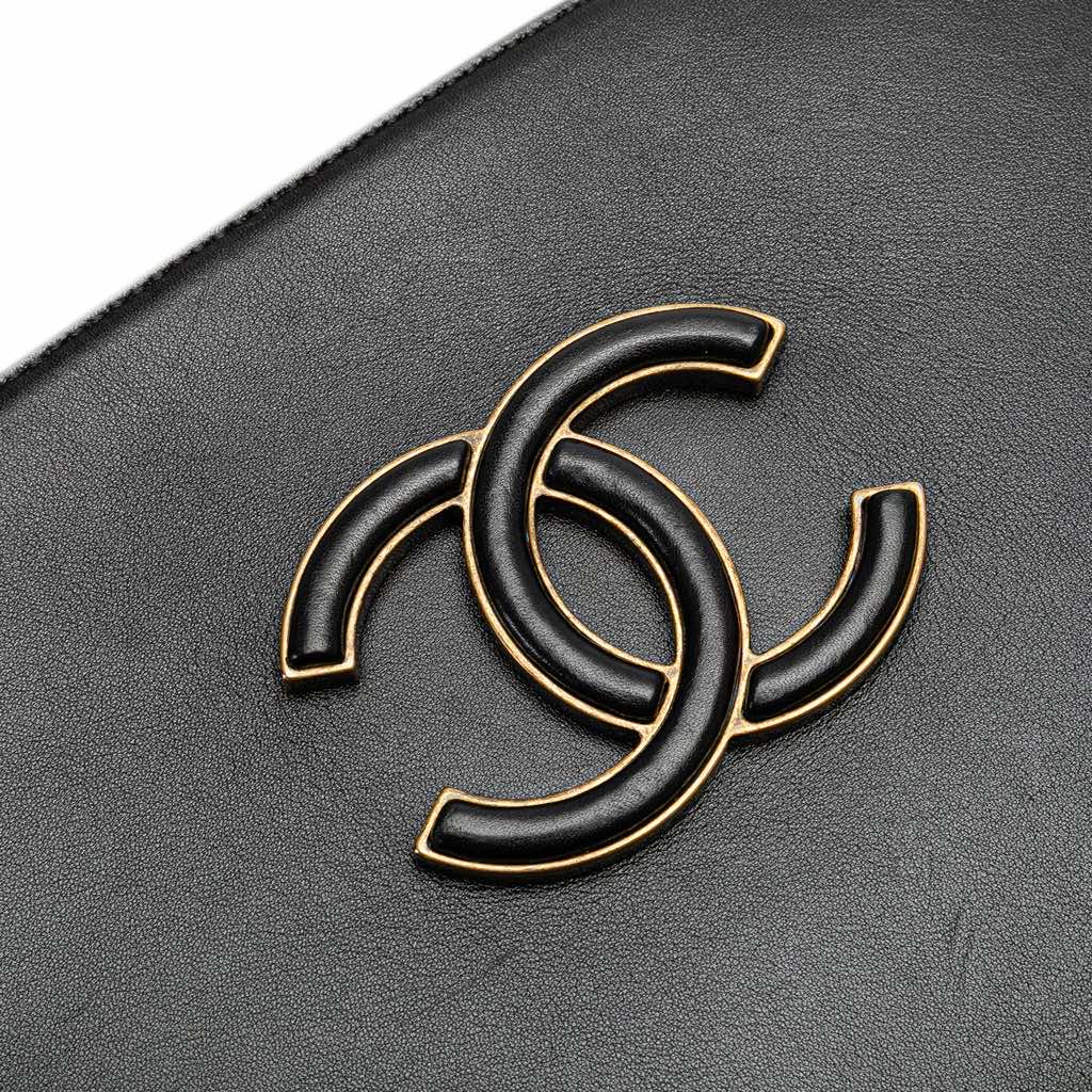 Chanel Goatskin and Quilted Calfskin Coco Curve Vanity Case - Image 11