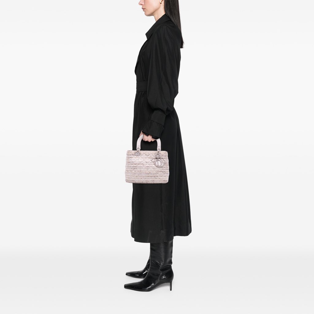 Dior Medium Tweed Cannage Lady Dior - Image 13