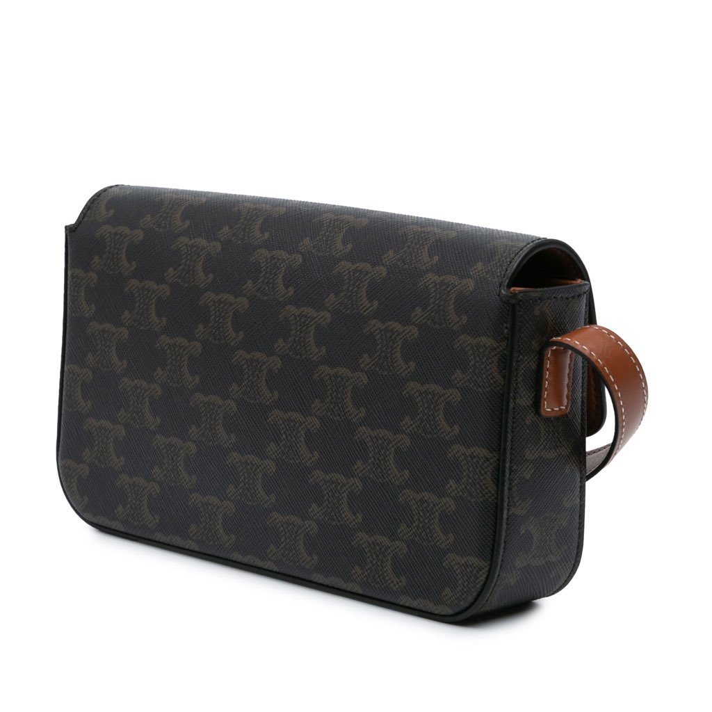 Celine Triomphe Coated Canvas Claude Shoulder Bag - 2