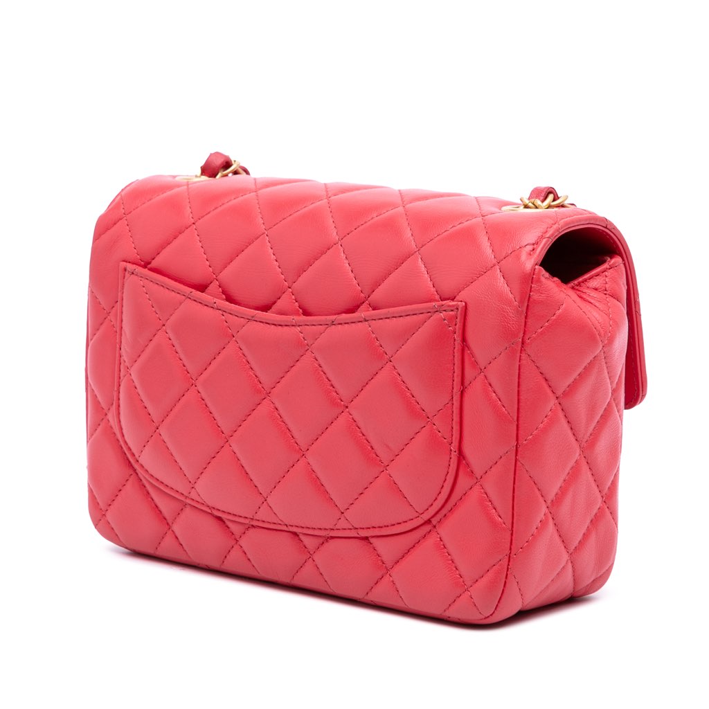 Chanel Mini Square Classic Lambskin Casino Royale Charms Single Flap - 2