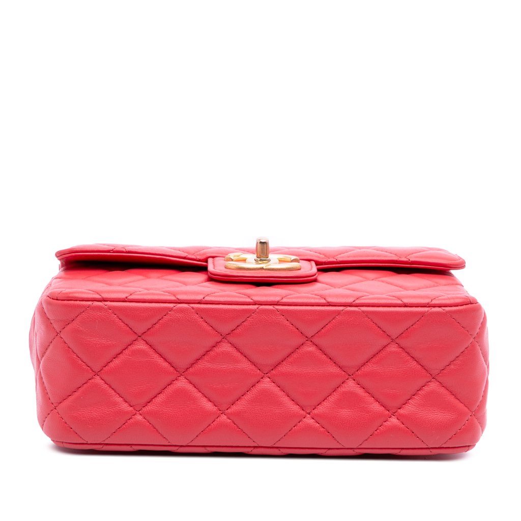 Chanel Mini Square Classic Lambskin Casino Royale Charms Single Flap - 3