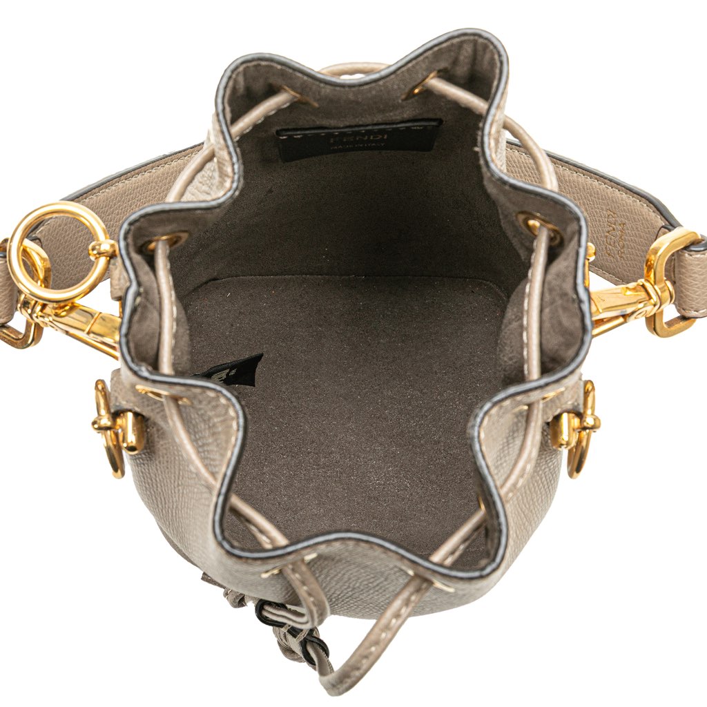 Fendi Mini Leather Mon Tresor Bucket Bag - 4