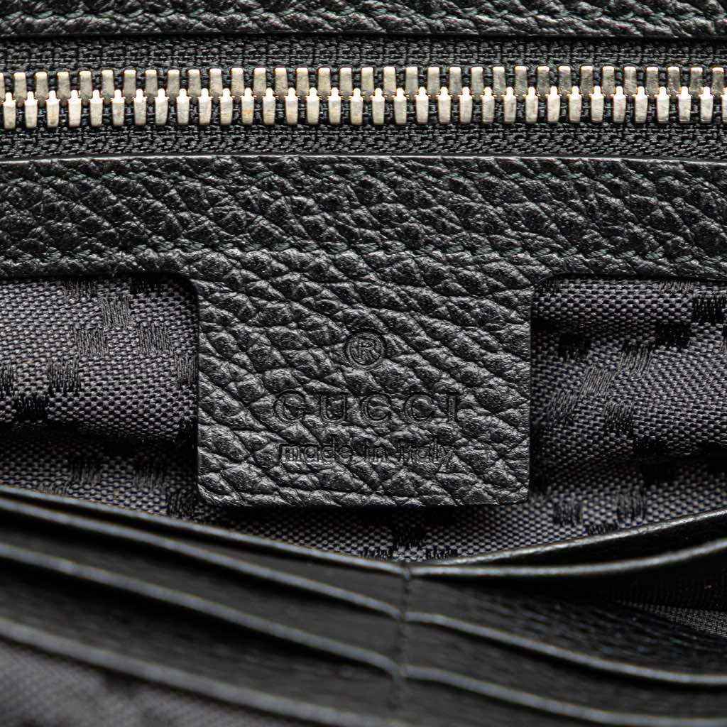 Gucci Pebbled Calfskin Portfolio Clutch - Side view