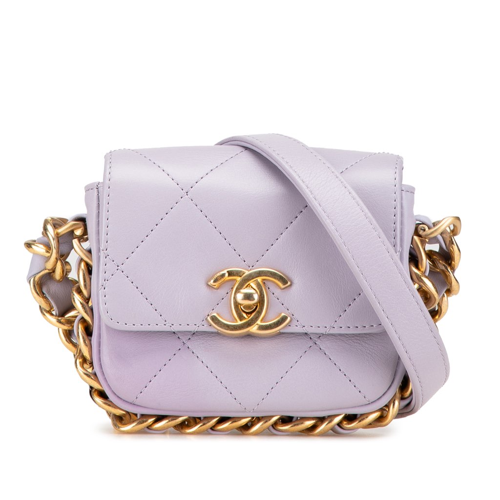 Chanel Mini Quilted Calfskin Framing Chain Flap