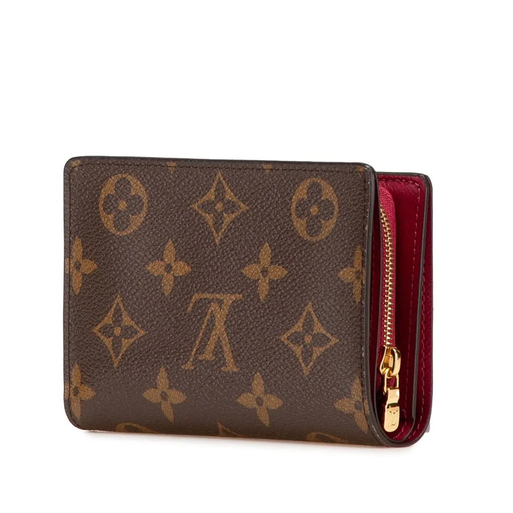 Louis Vuitton Monogram Juliette Wallet Brown Canvas Good - Back View