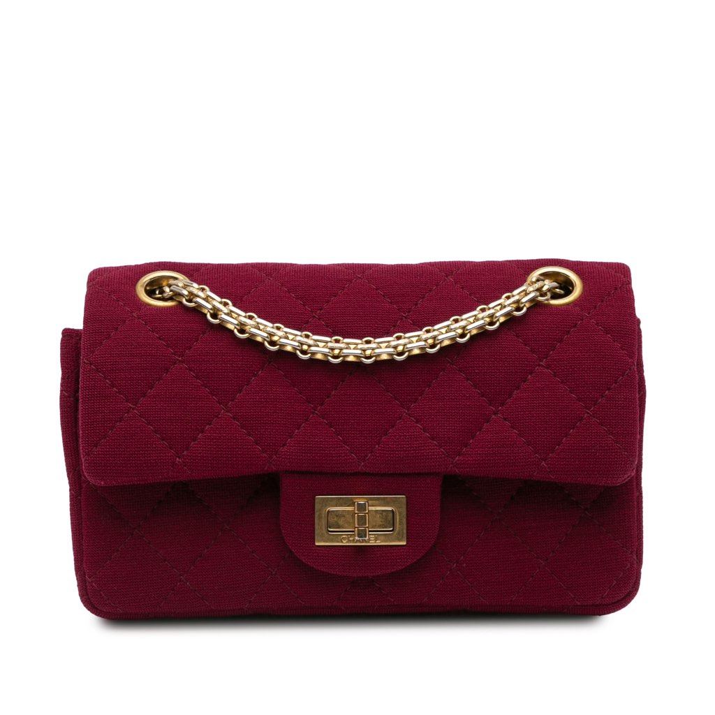 Chanel 2.55 Reissue Mini Quilted Jersey Double Flap