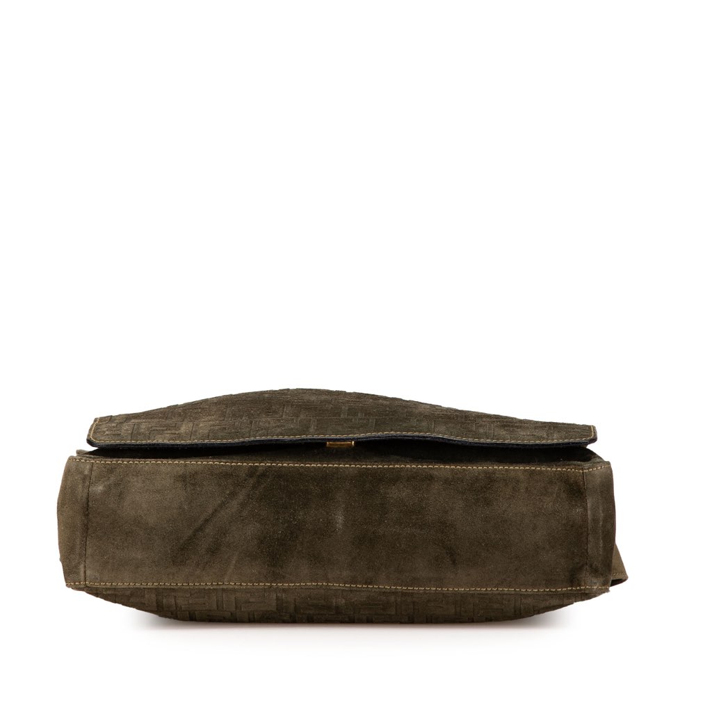 Fendi Zucca Suede Messenger Bag - 3