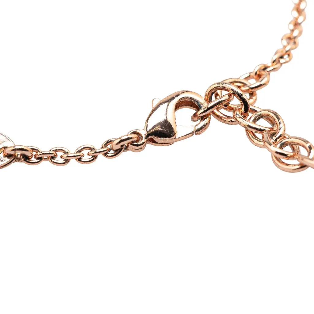 Louis Vuitton Rose Gold Crystal Essential V Supple Bracelet Pink Rose Gold Good - Model View