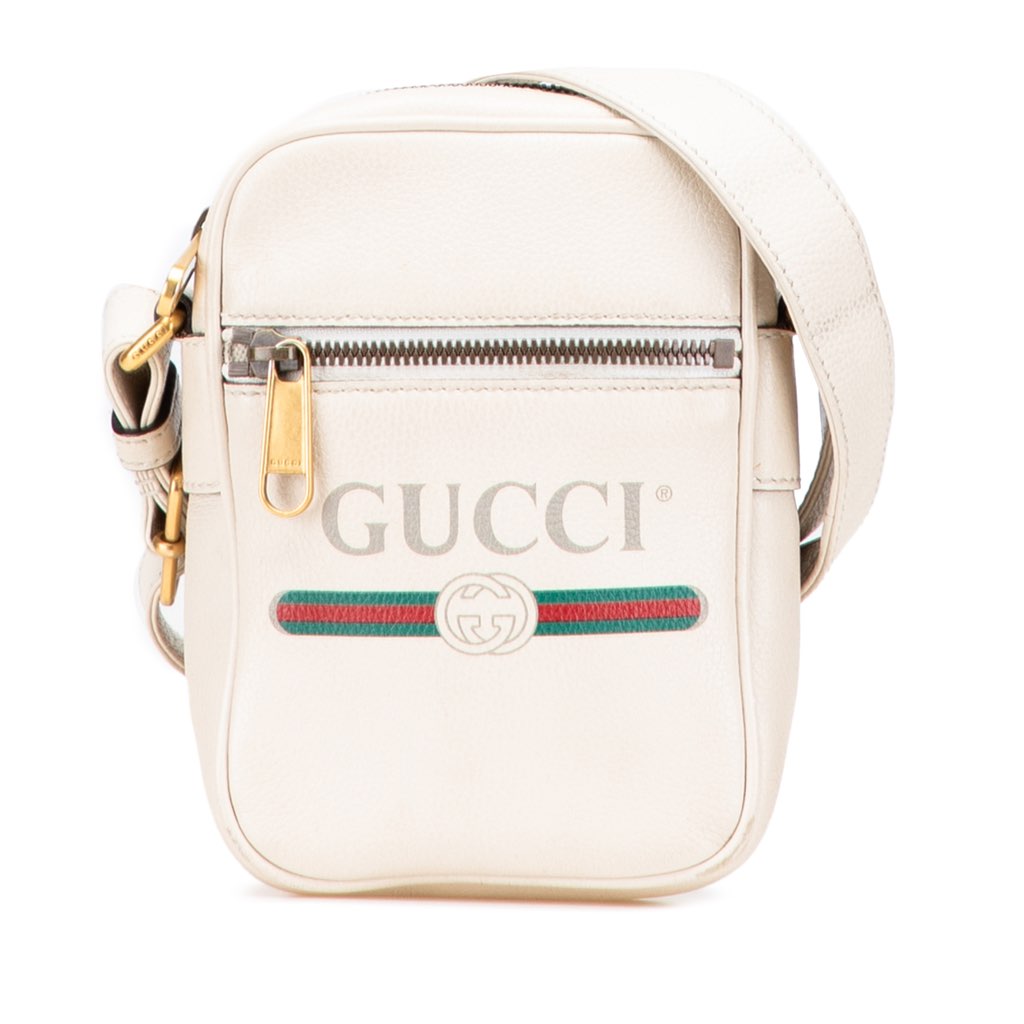 Gucci Mini Grained Leather Logo Crossbody