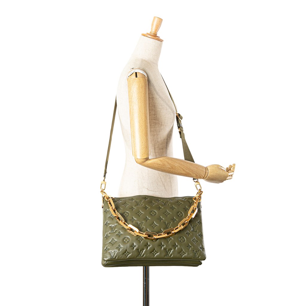 Louis Vuitton Monogram Embossed Puffy Lambskin Coussin MM - Image 13