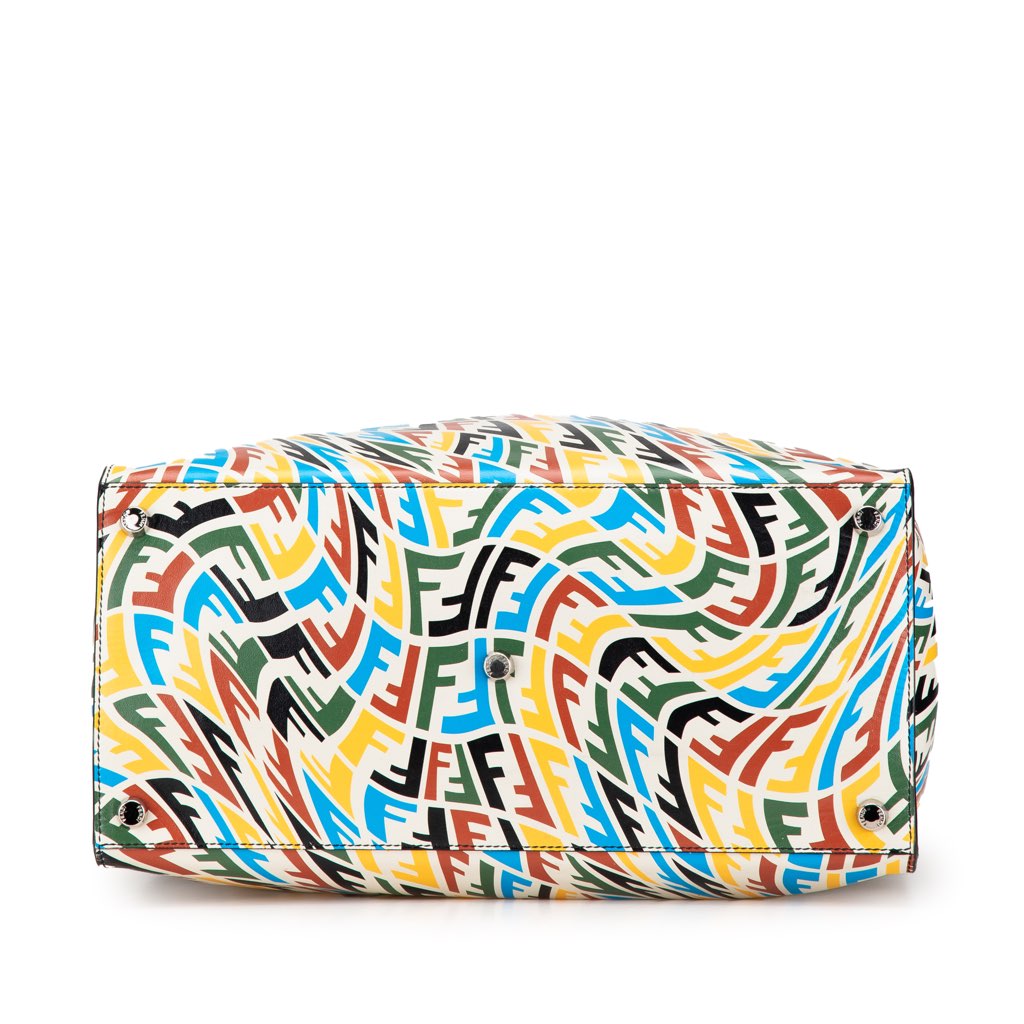 Fendi Sarah Coleman Leather Vertigo Shopper Tote - 3