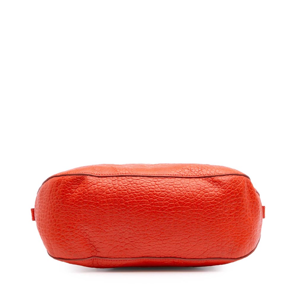 Burberry Heritage Grain Check Embossed Orchard Bowling Bag - 3