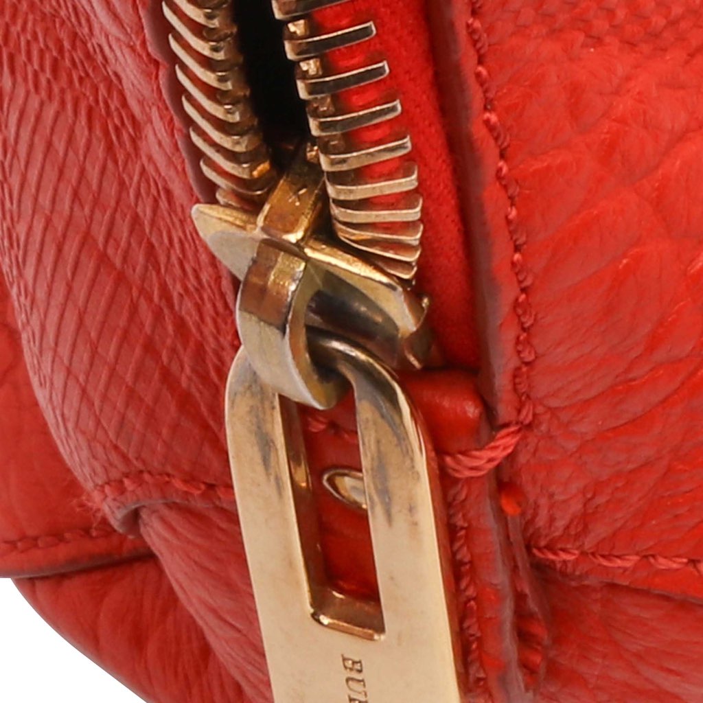 Burberry Heritage Grain Check Embossed Orchard Bowling Bag - 5