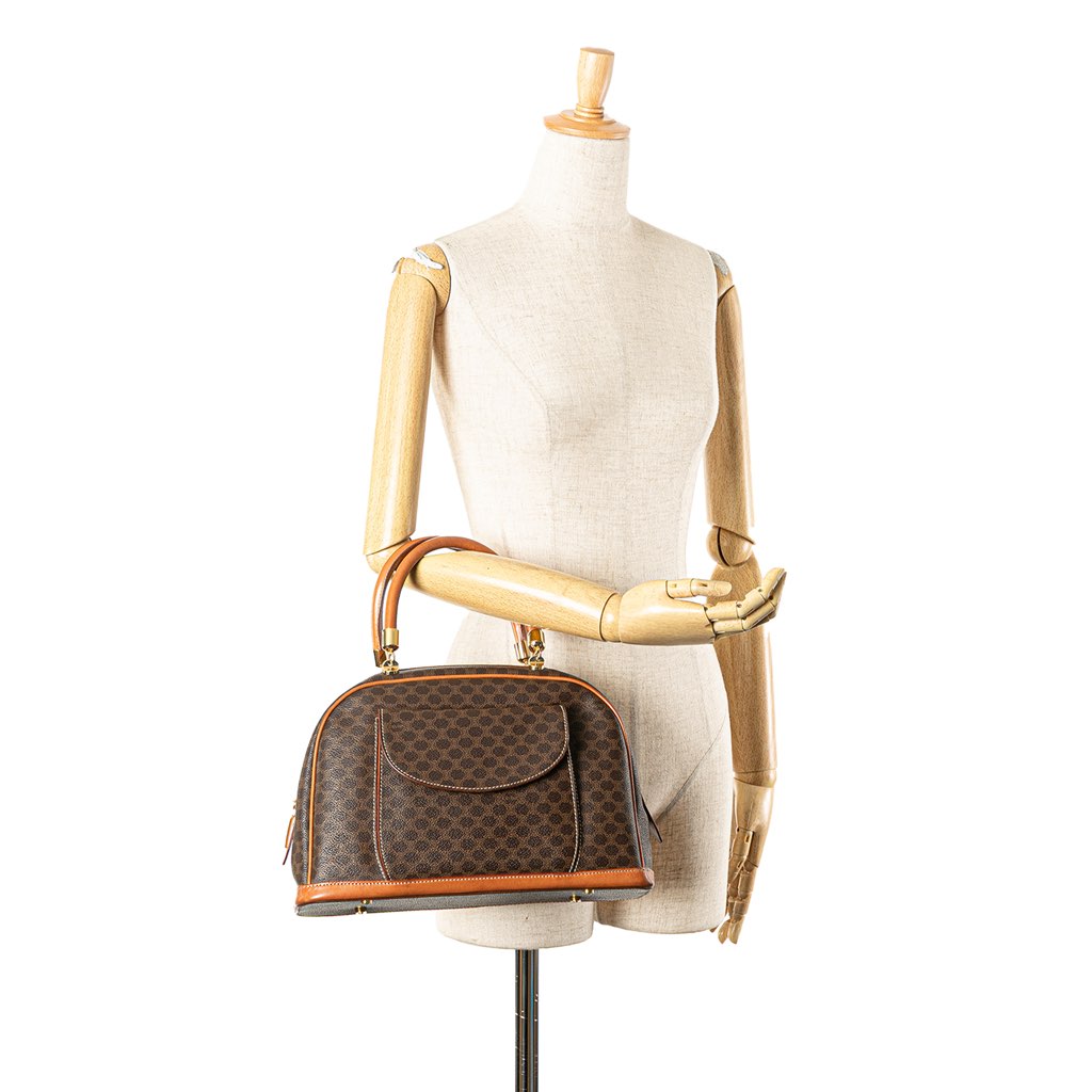 Celine Macadam Coated Canvas Handbag - Image 13
