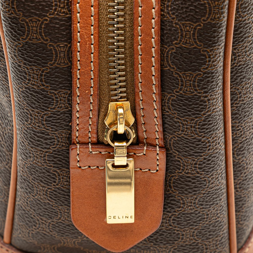 Celine Macadam Coated Canvas Handbag - Image 11