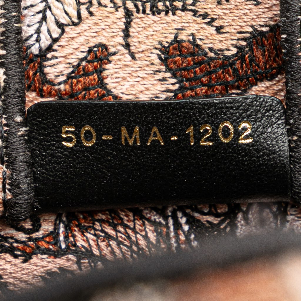 Dior Mini Embroidered Canvas Jardin Magique Vertical Book Tote - Detail 1