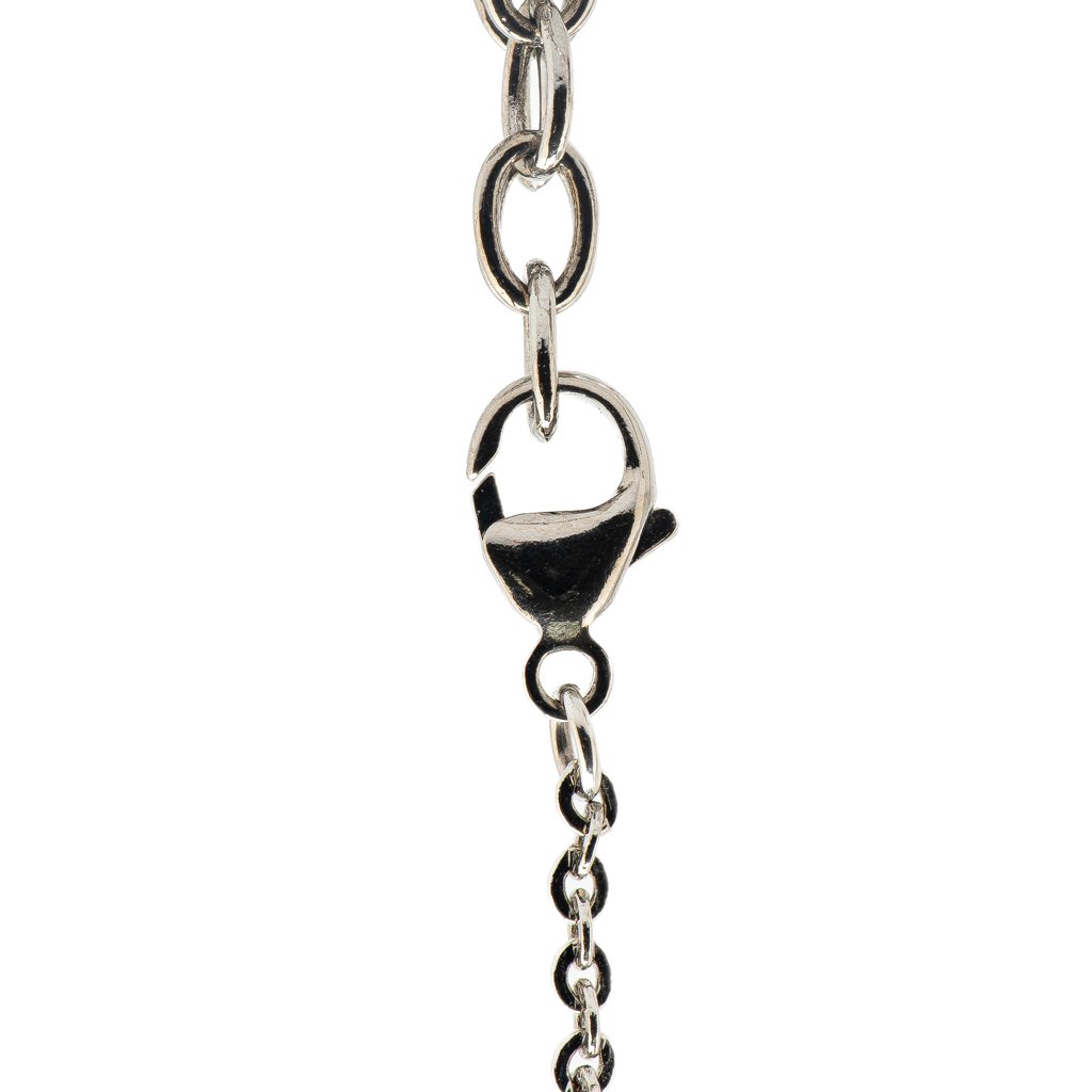 Chanel Silver Mirror Ball Pendant Necklace - 2