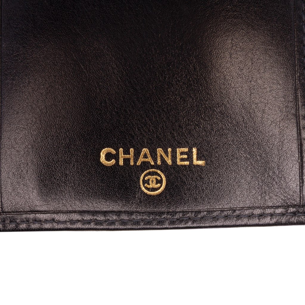 Chanel Denim Coco Flap Wallet - Side view