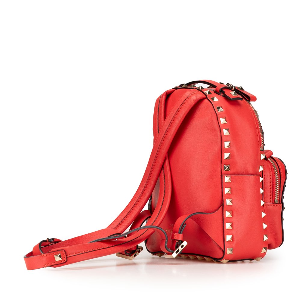 Valentino Mini Calfskin Rockstud Backpack - 2