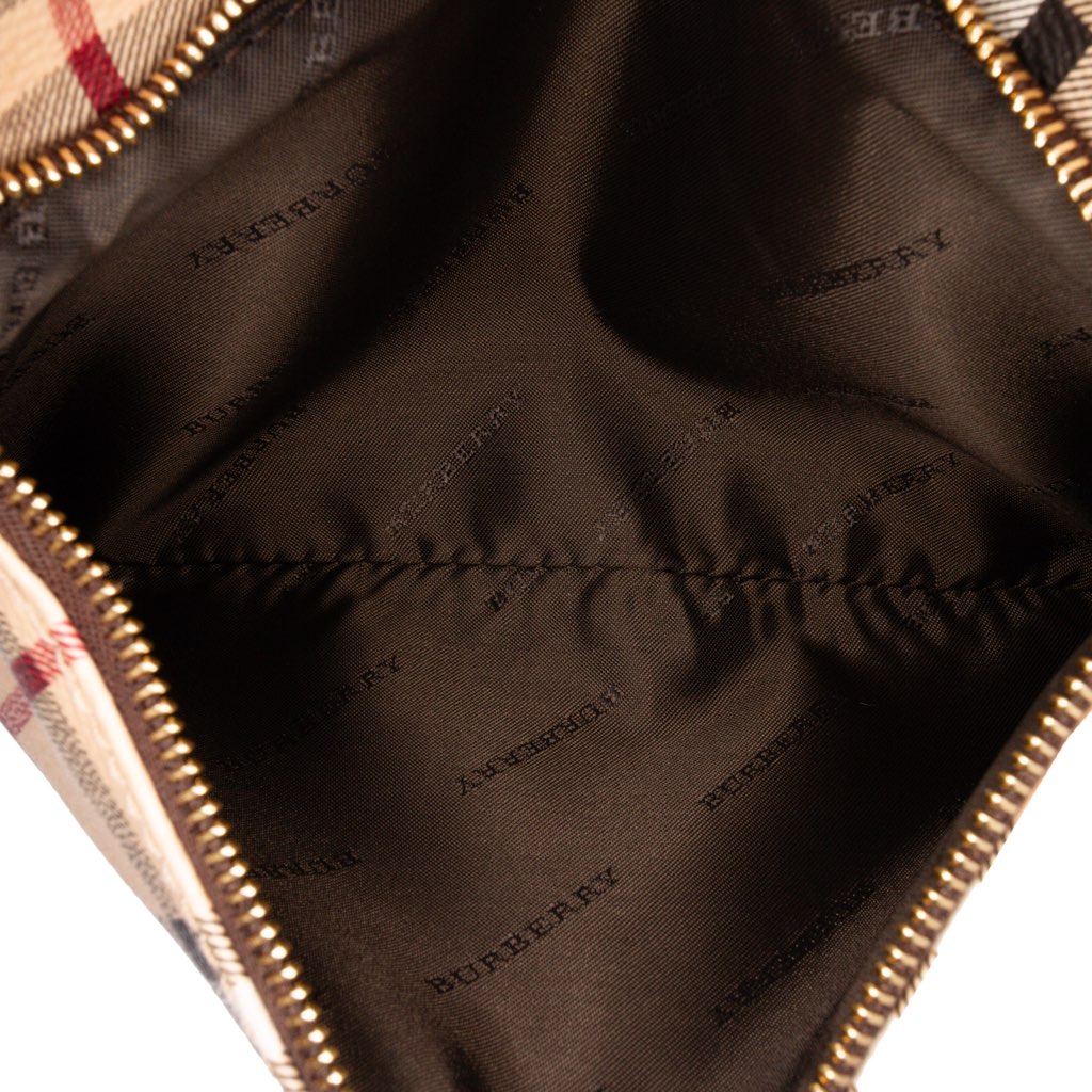 Burberry Haymarket Check Coated Canvas Adeline Fold over Clutch - 4