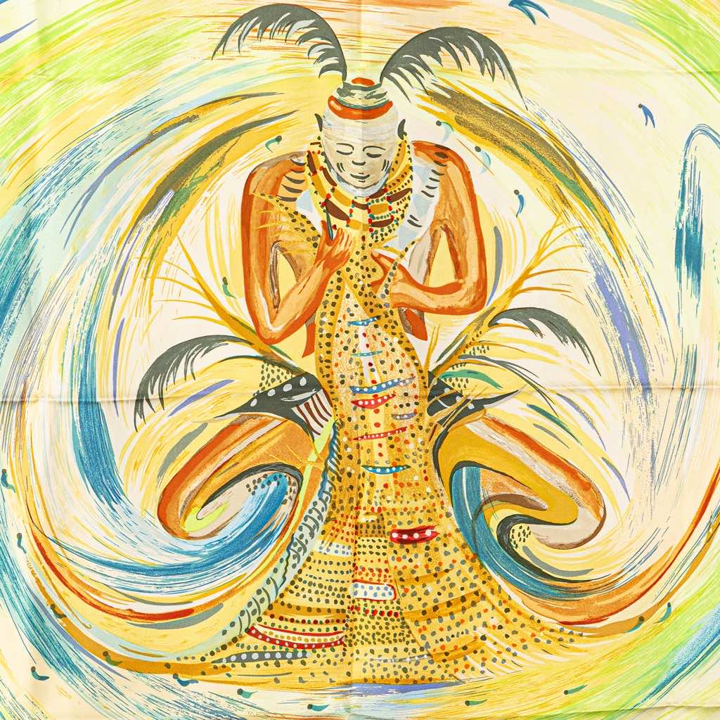 Hermès Les Perles de Turkana Silk Scarf - 5