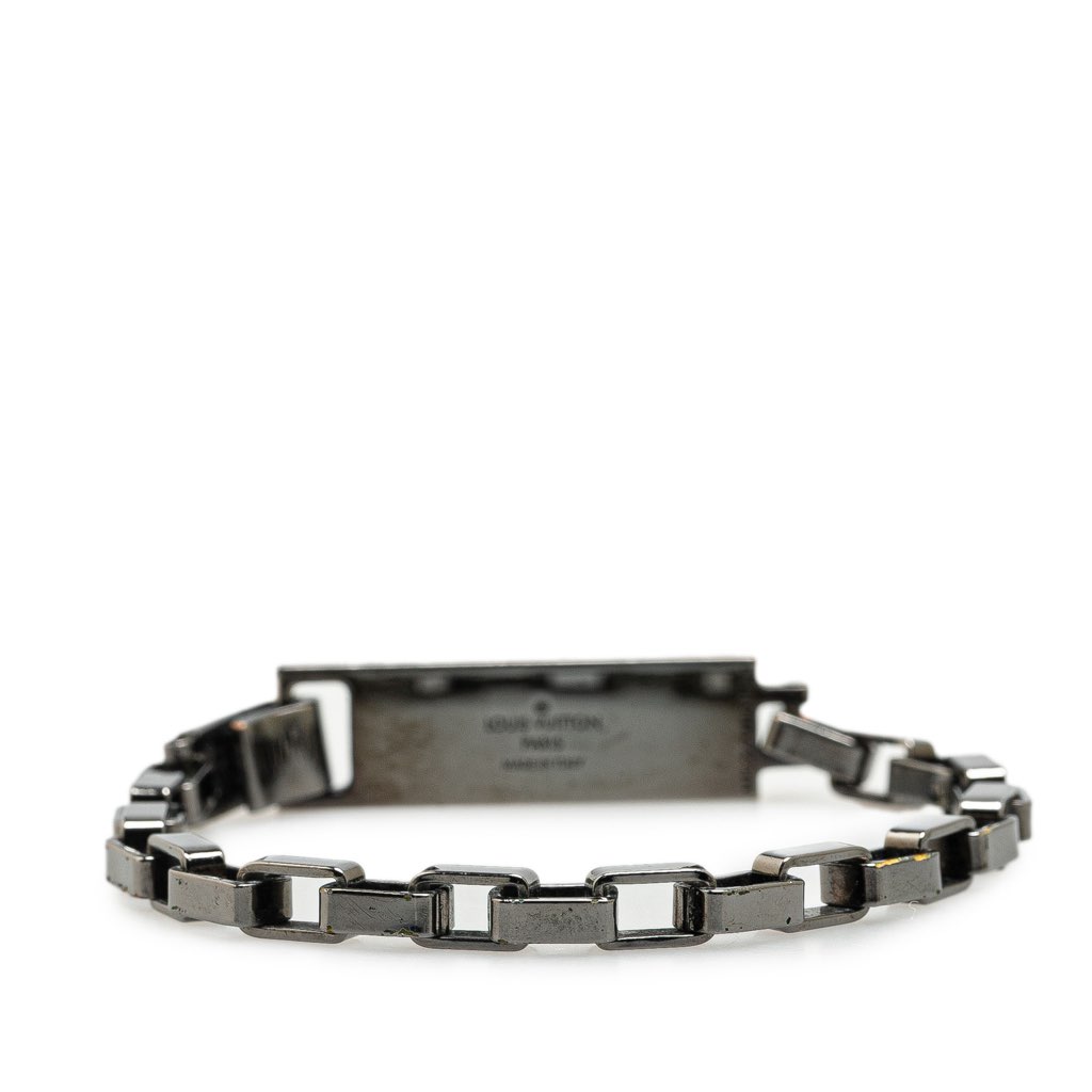 Louis Vuitton Brass and Enamel Damier Colors Chain Bracelet - 3