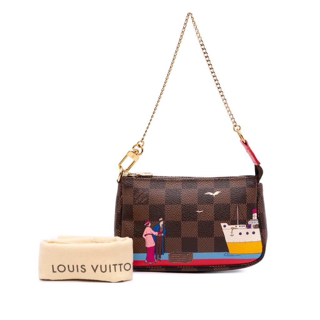 Louis Vuitton Damier Ebene Transatlantic Cruises Mini Pochette Accessoires - Image 13