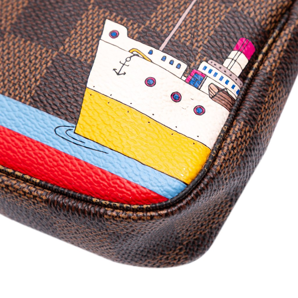 Louis Vuitton Damier Ebene Transatlantic Cruises Mini Pochette Accessoires - Image 10
