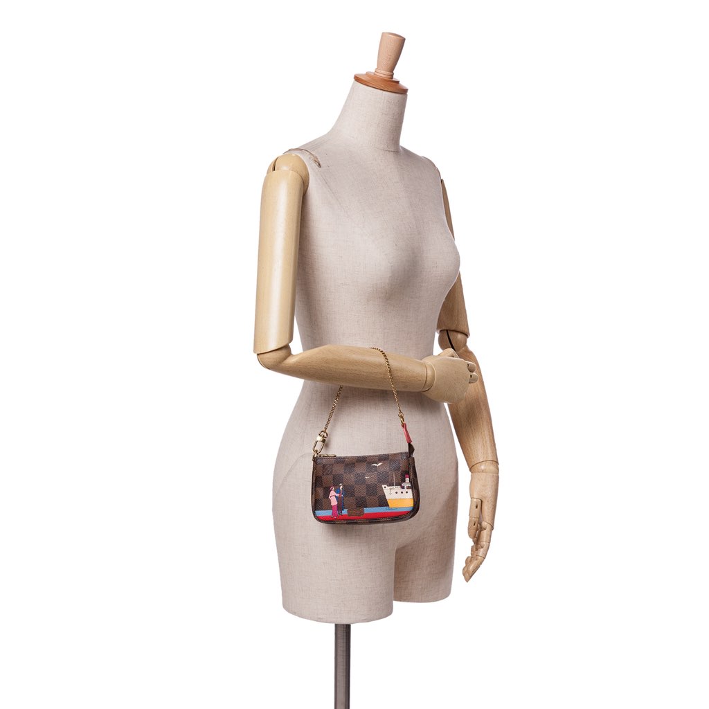 Louis Vuitton Damier Ebene Transatlantic Cruises Mini Pochette Accessoires - Image 12