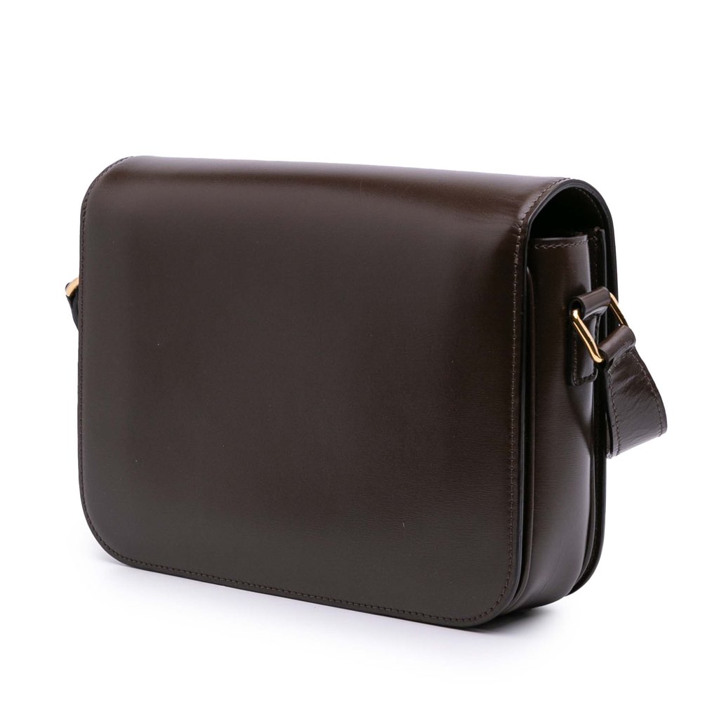 Celine Classique Shiny Calfskin Triomphe Crossbody - 2