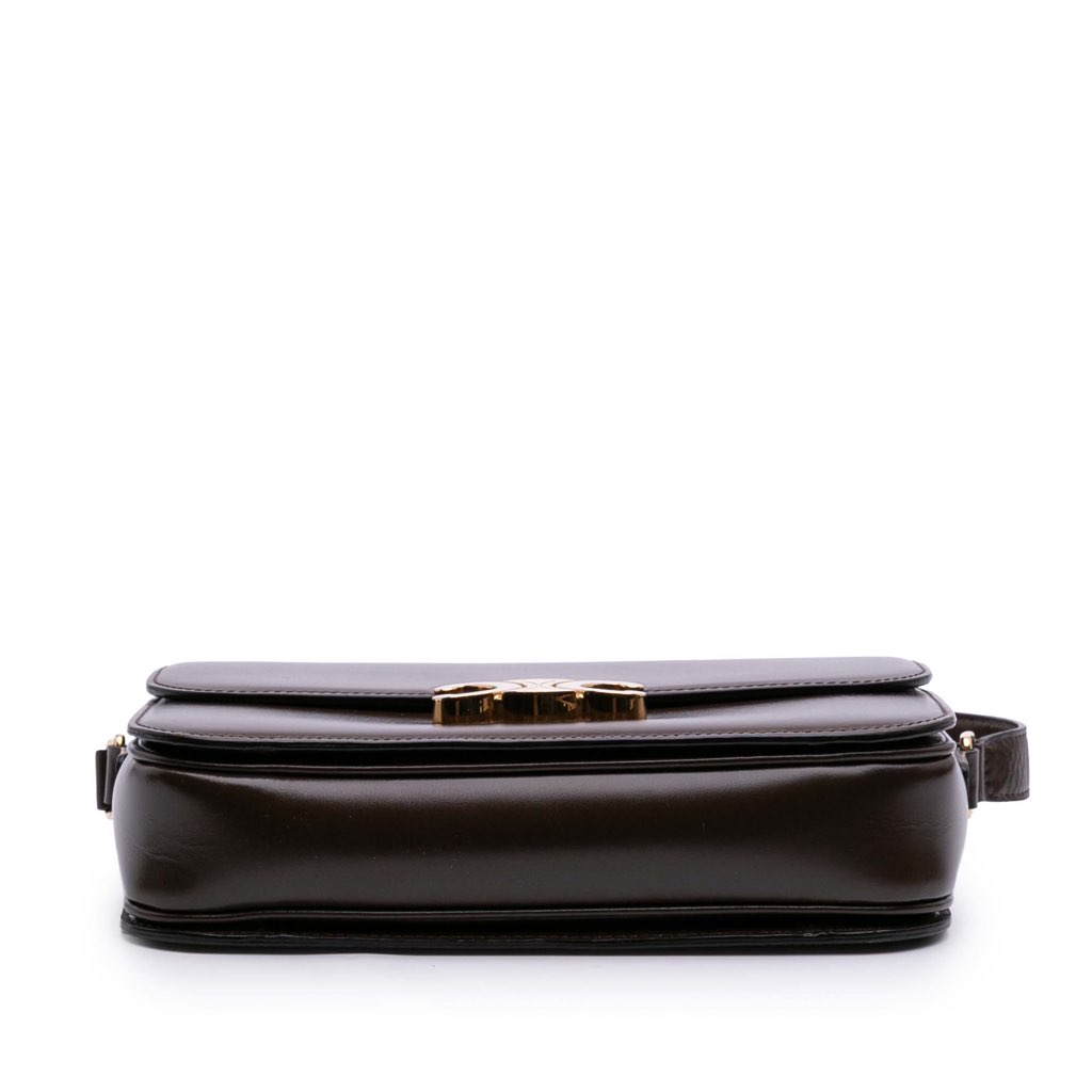 Celine Classique Shiny Calfskin Triomphe Crossbody - 3