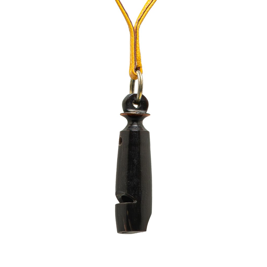 Hermès Leather Ultrasonic Dog Whistle Necklace