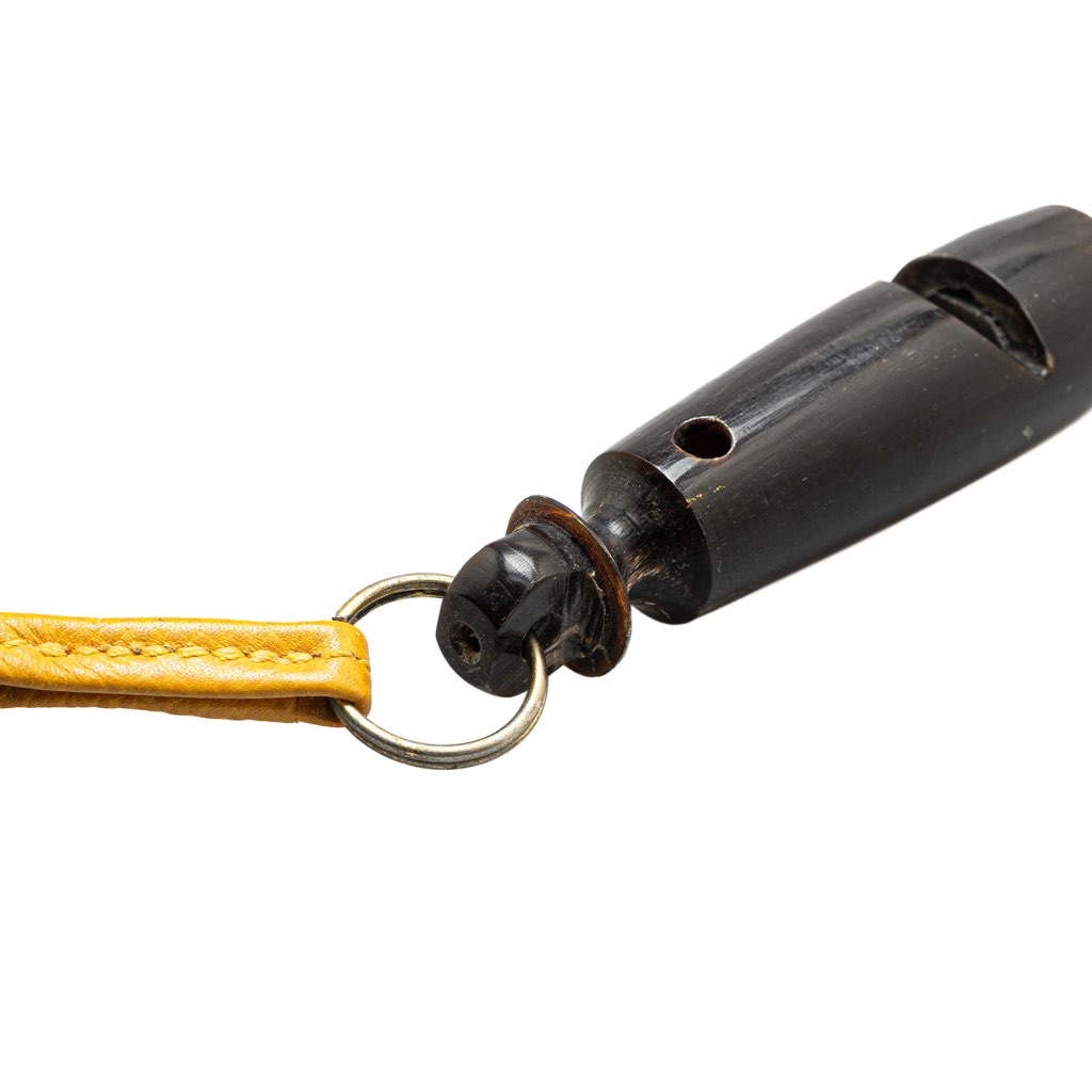 Hermès Leather Ultrasonic Dog Whistle Necklace - 5