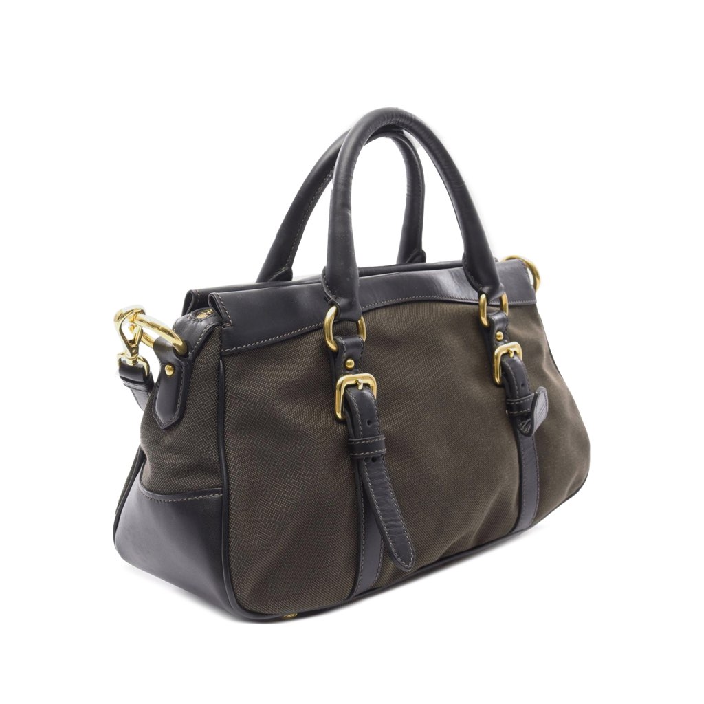 Prada Canvas Canapa Logo Satchel - 2