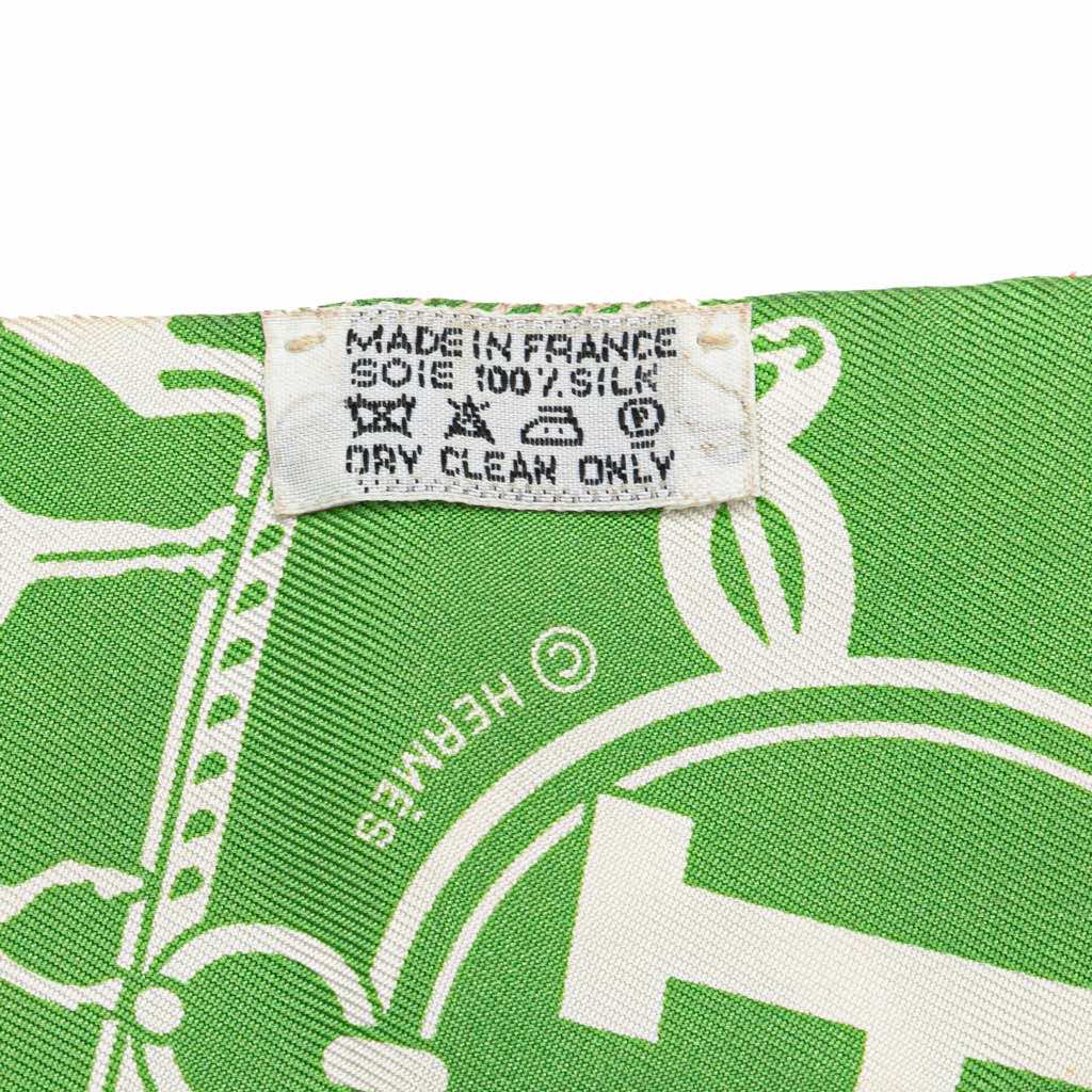 Hermès Ex Libris Twisty Silk Twilly Scarf - Back view