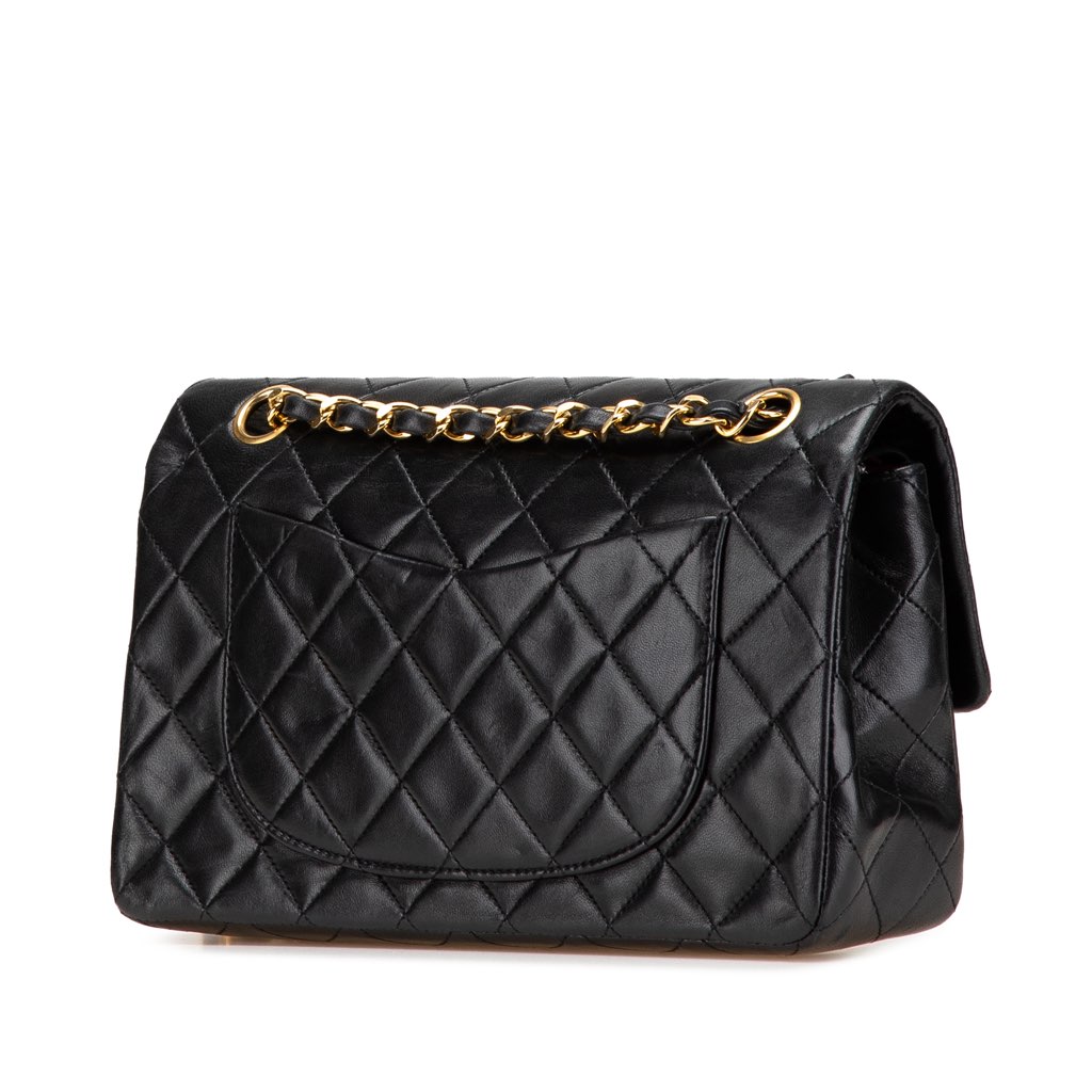 Chanel Small Classic Lambskin Double Flap - Back view