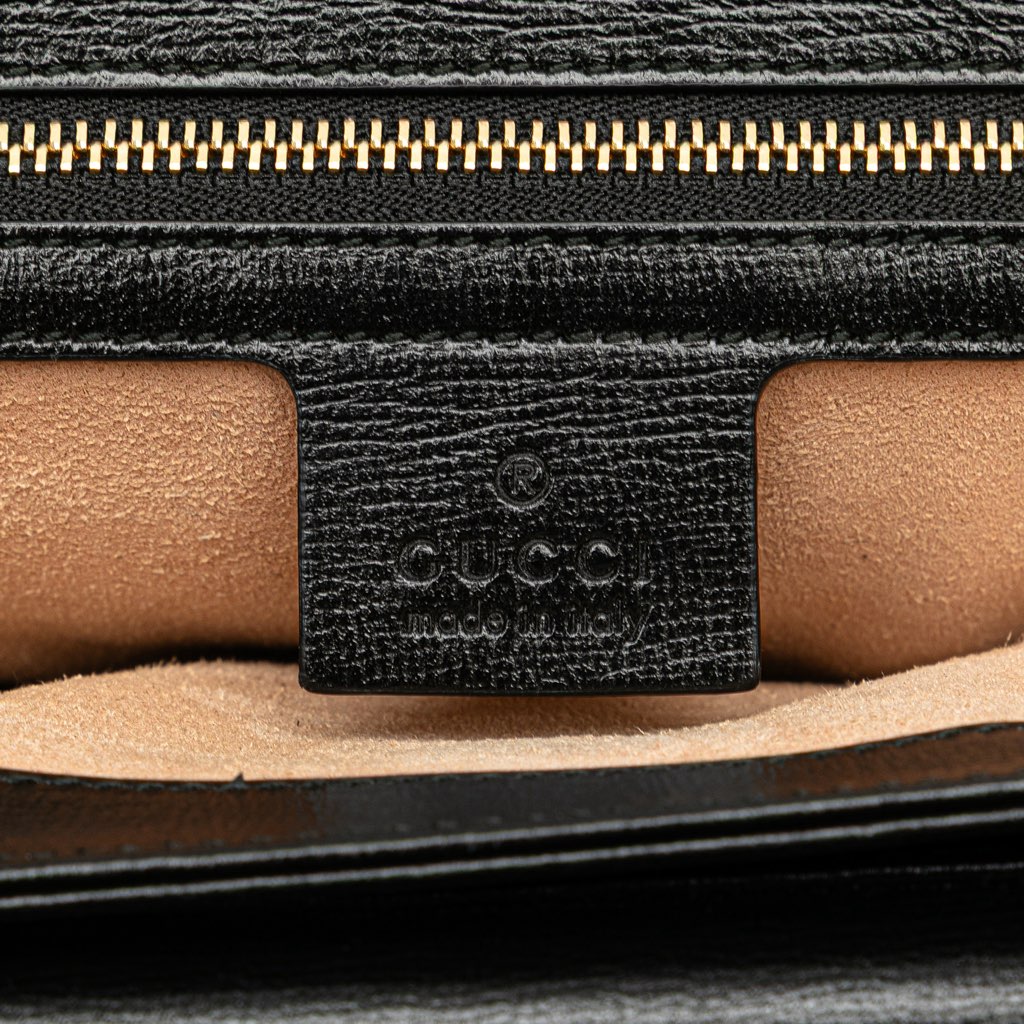 Gucci Small Leather Marina Chain Shoulder Bag - Side view