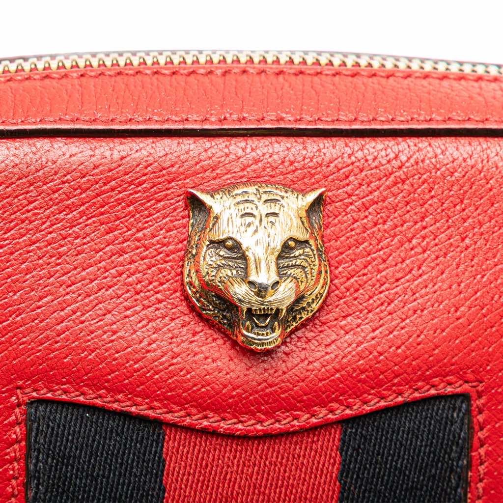 Gucci Leather Animalier Web Disco Crossbody - Image 10