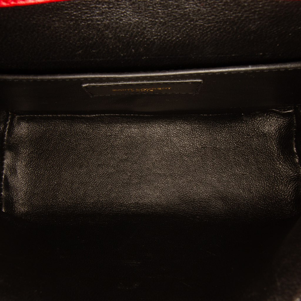 Saint Laurent Medium Lambskin Monogram Vicky Chain Bag - 4