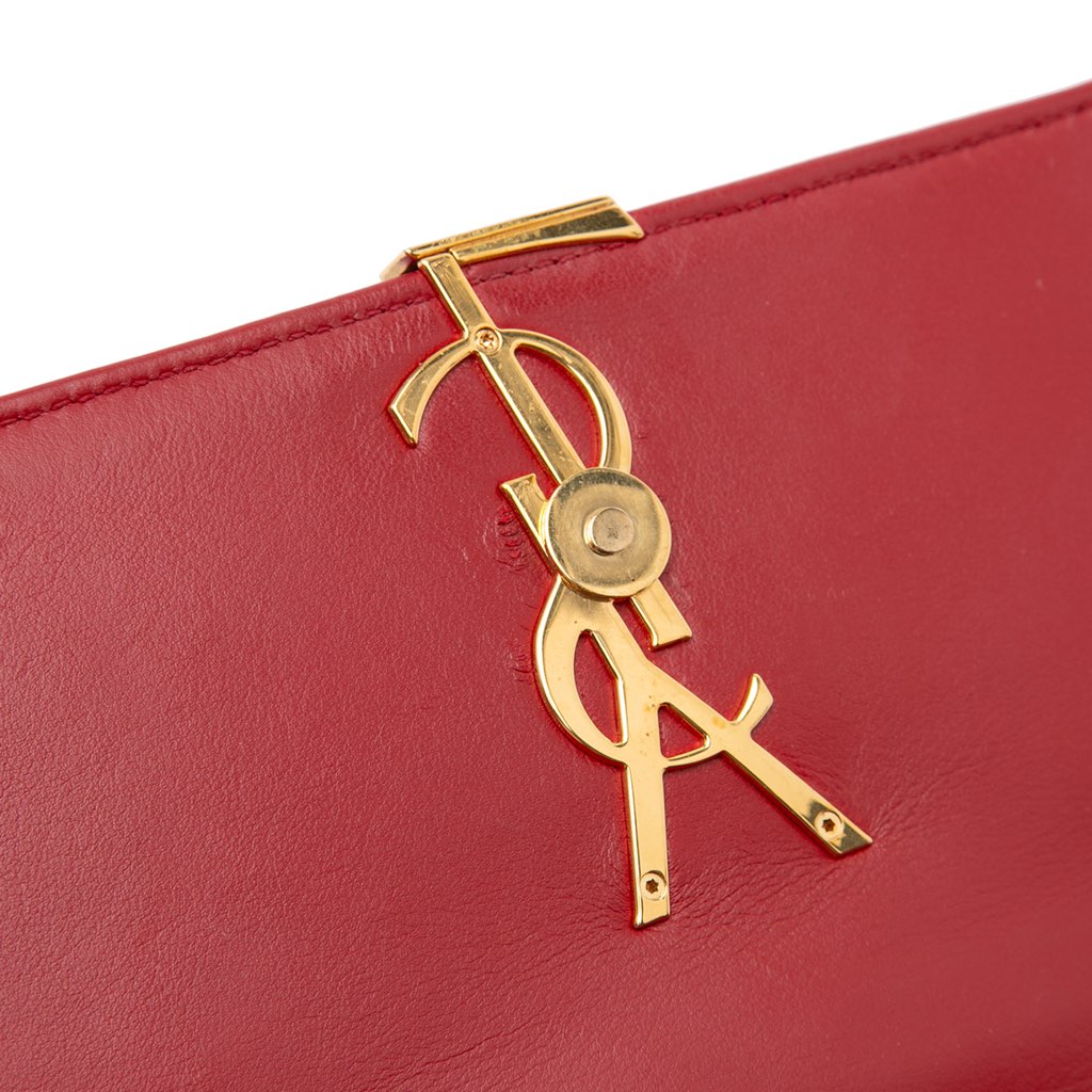 Saint Laurent Medium Lambskin Monogram Vicky Chain Bag - Image 12