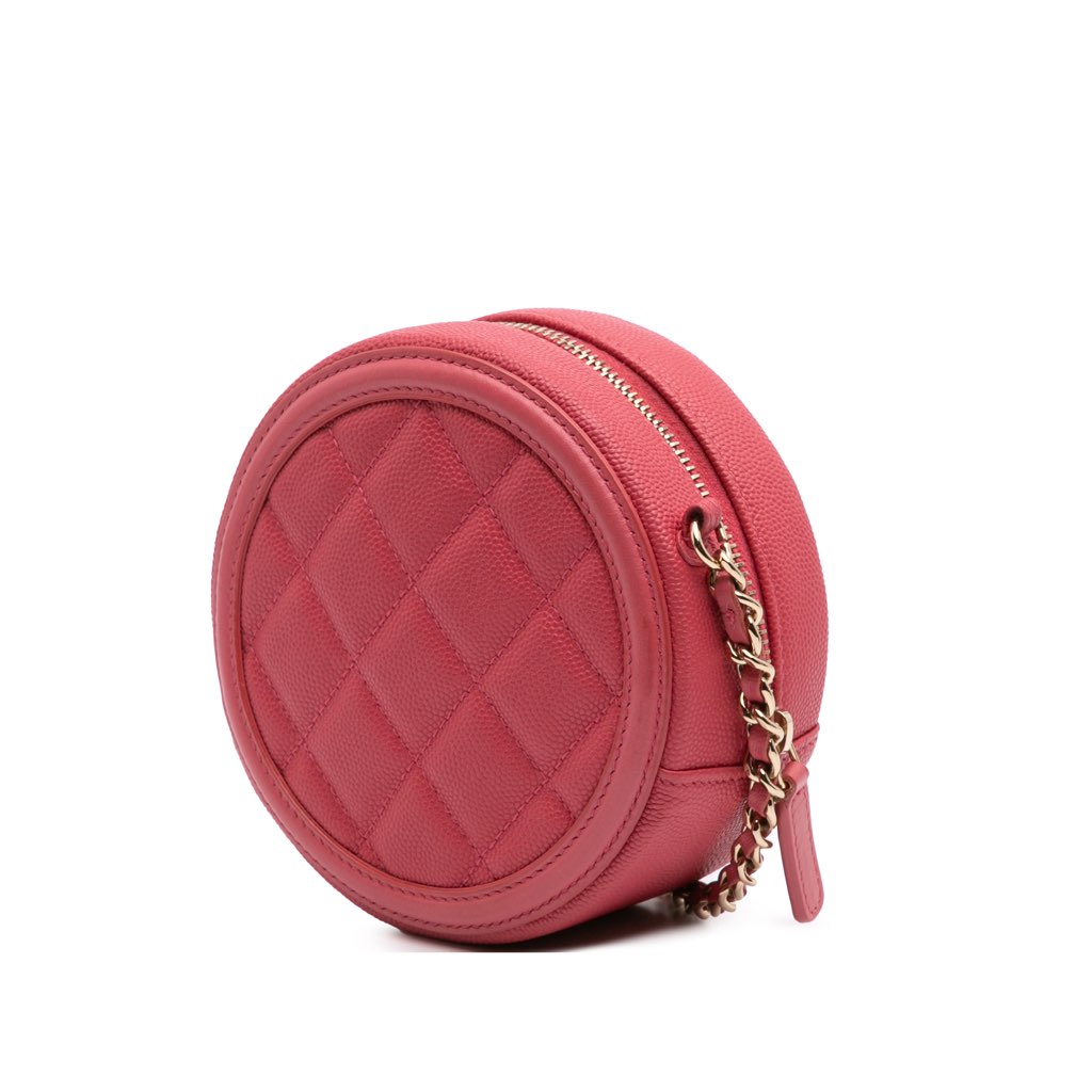 Chanel Caviar CC Filigree Round Crossbody - 2