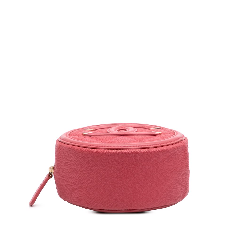 Chanel Caviar CC Filigree Round Crossbody - 3