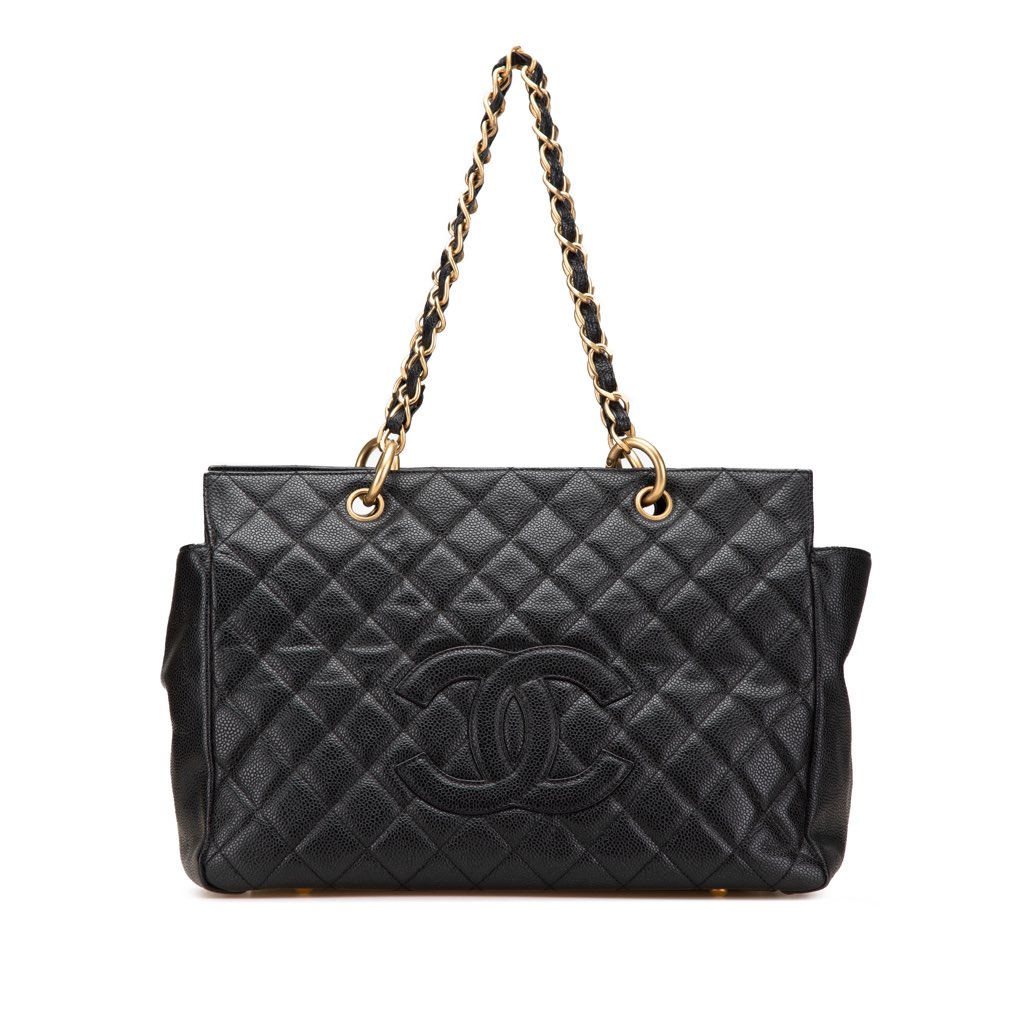 Chanel Grand Quilted Caviar Timeless Shopping Tote