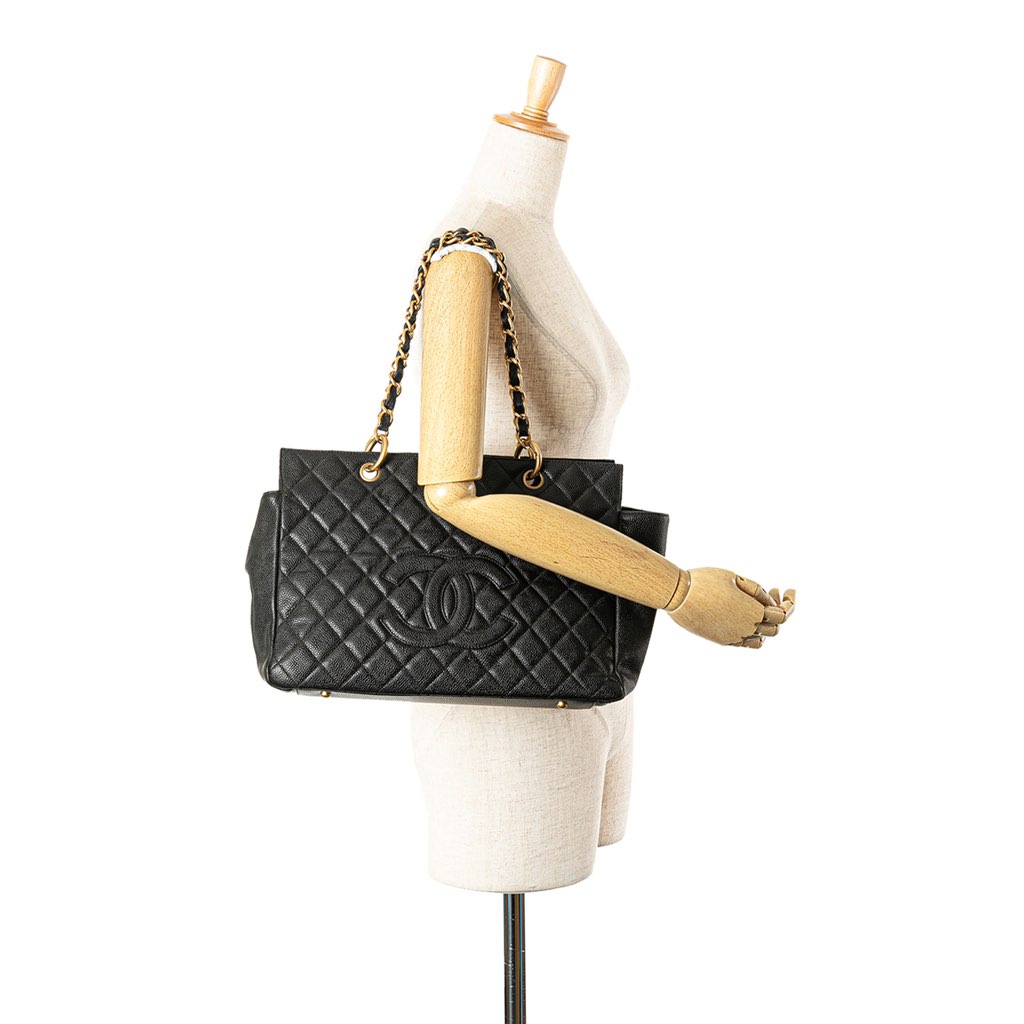 Chanel Grand Quilted Caviar Timeless Shopping Tote - Image 16