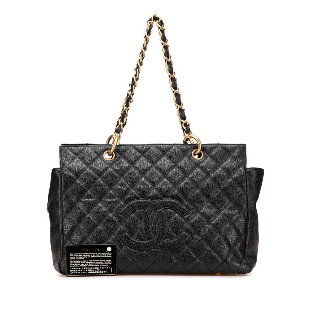 Chanel Grand Quilted Caviar Timeless Shopping Tote - Image 17