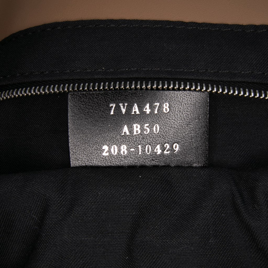 Fendi Large Zucca and Pequin Canvas Convertible Baguette Satchel - Detail 1