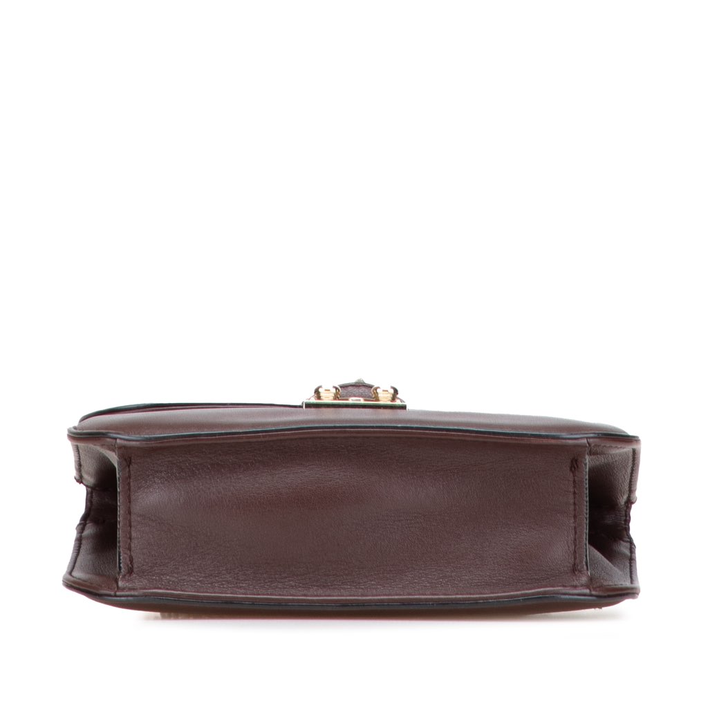 Valentino Small Leather Rockstud Glam Lock Crossbody - 3