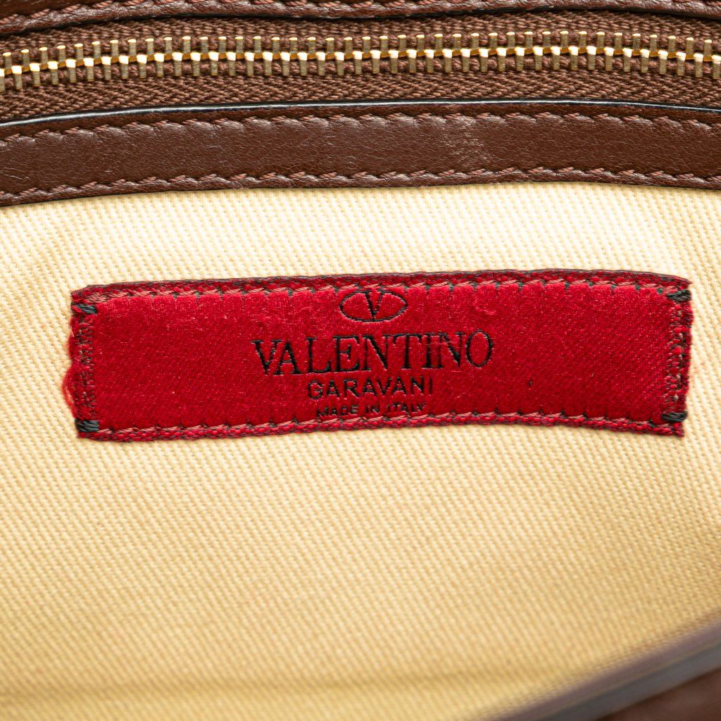 Valentino Small Leather Rockstud Glam Lock Crossbody - 5