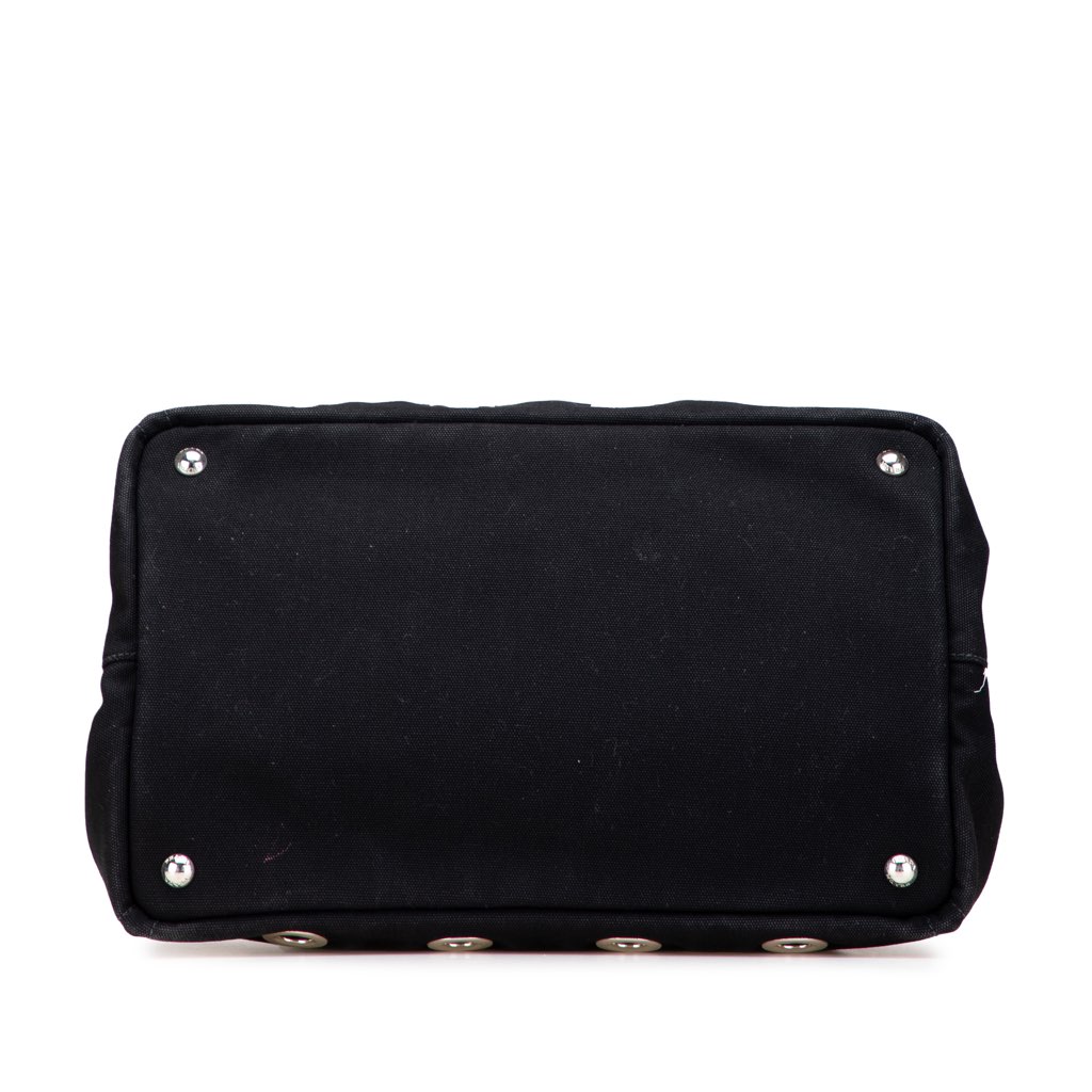 Prada Canvas Canapa Grommet Satchel - 3