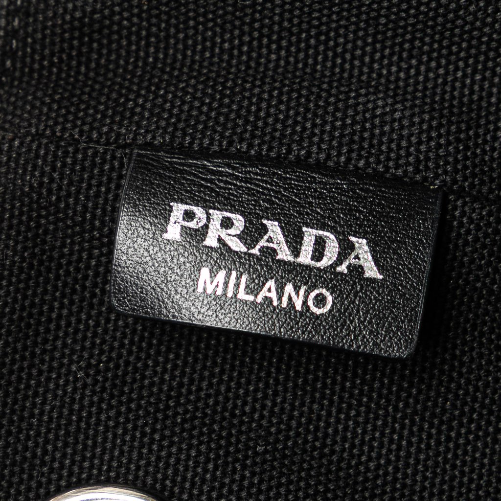 Prada Canvas Canapa Grommet Satchel - 5